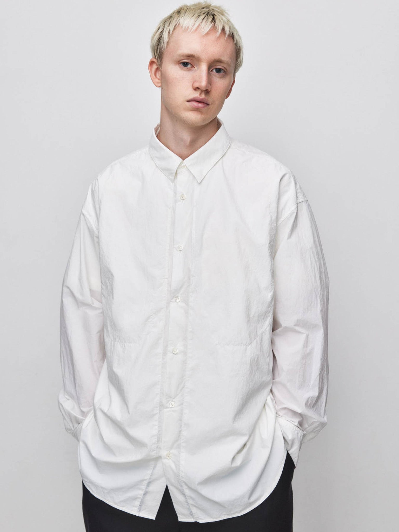SIDE PANELED POCKET SHIRT
