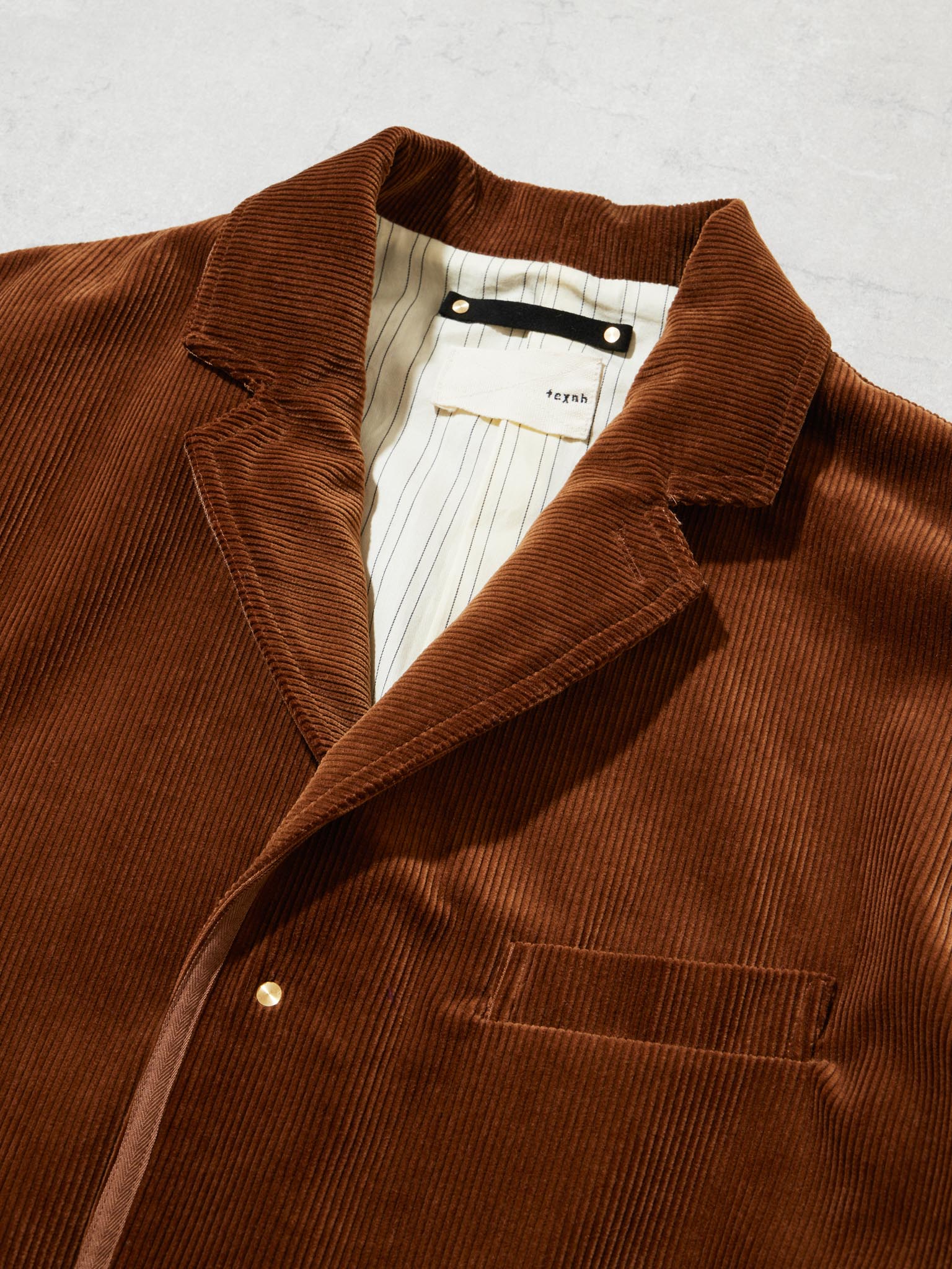 CORDUROY SHAWL-NOTCHED LAPEL JACKET