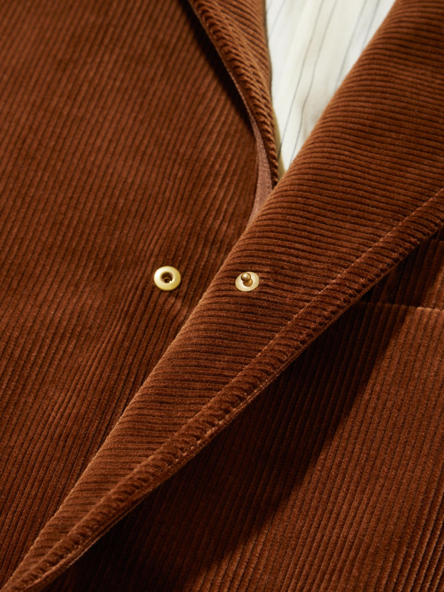 CORDUROY SHAWL-NOTCHED LAPEL JACKET