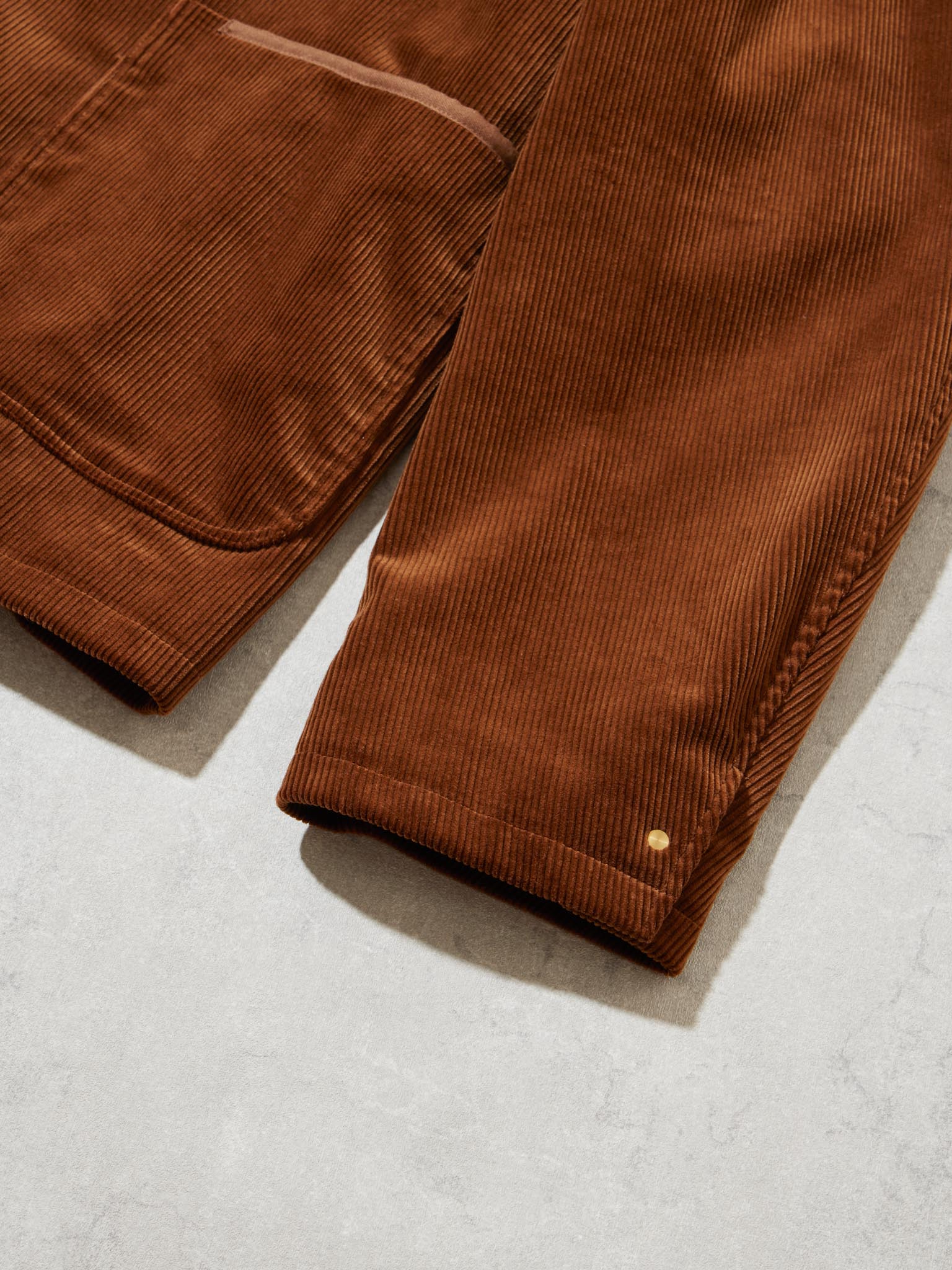 CORDUROY SHAWL-NOTCHED LAPEL JACKET