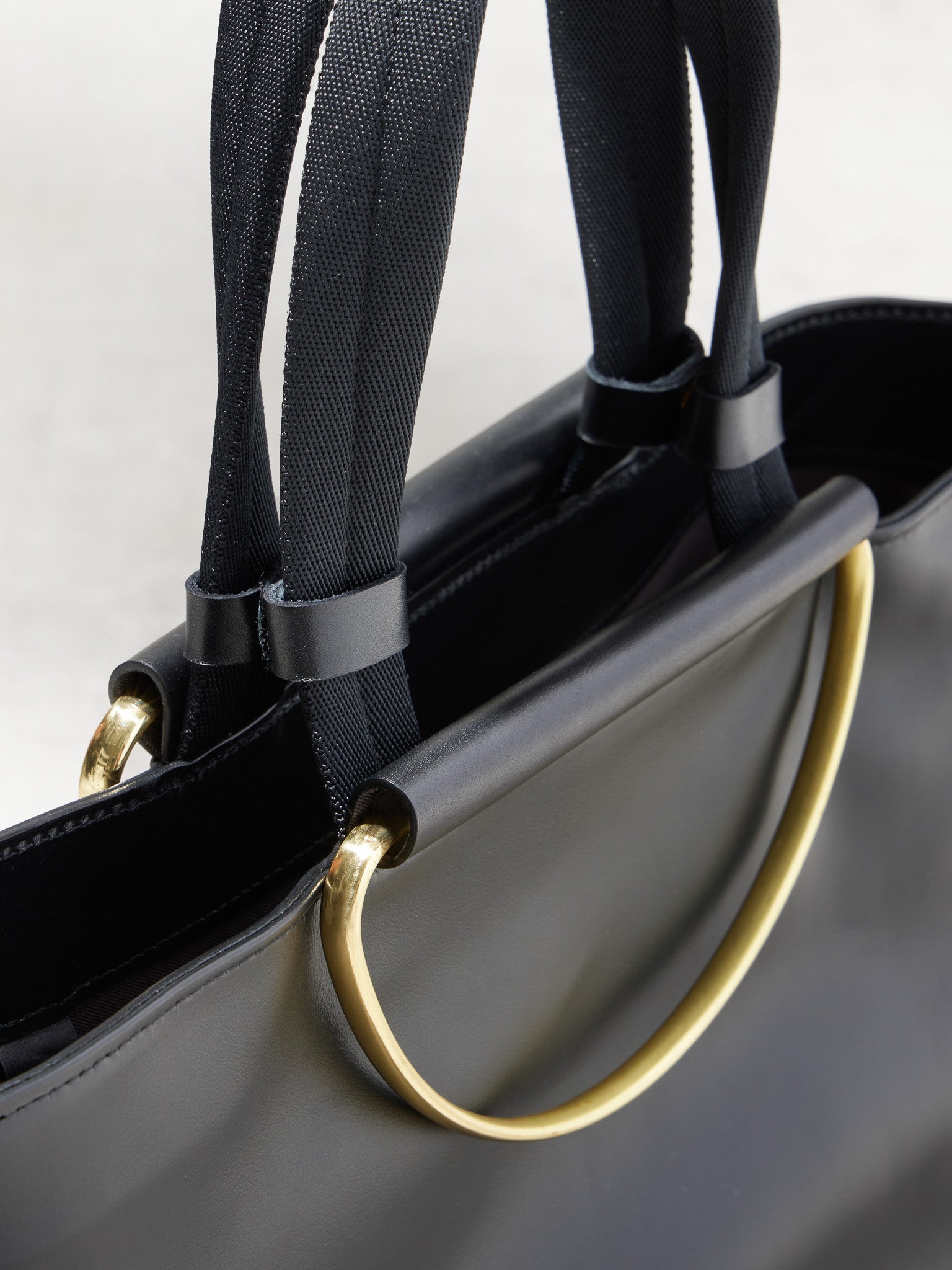 BRASS HANDLE TOTE / S