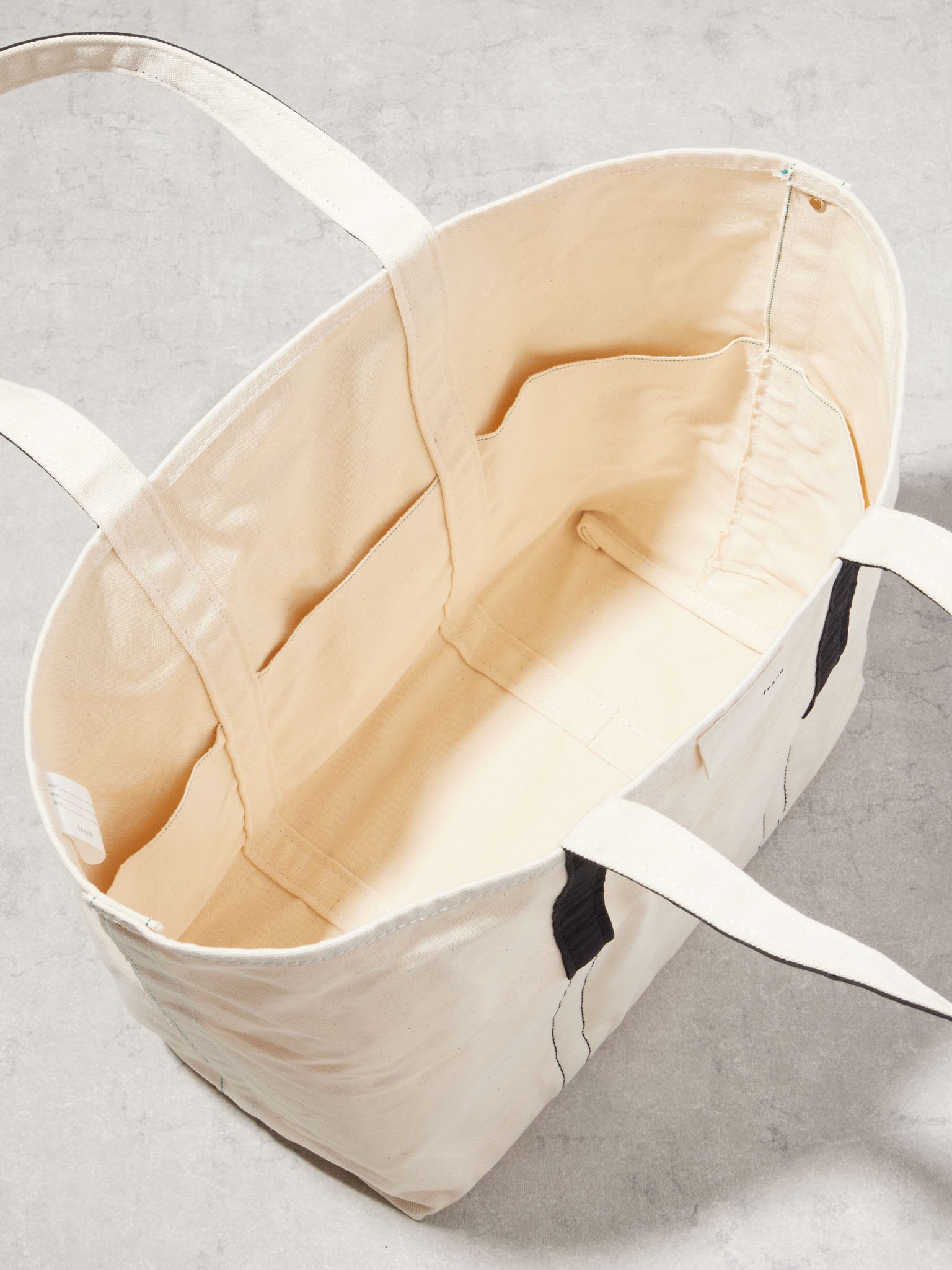 SELVEDGE CANVAS BUCKET TOTE / M