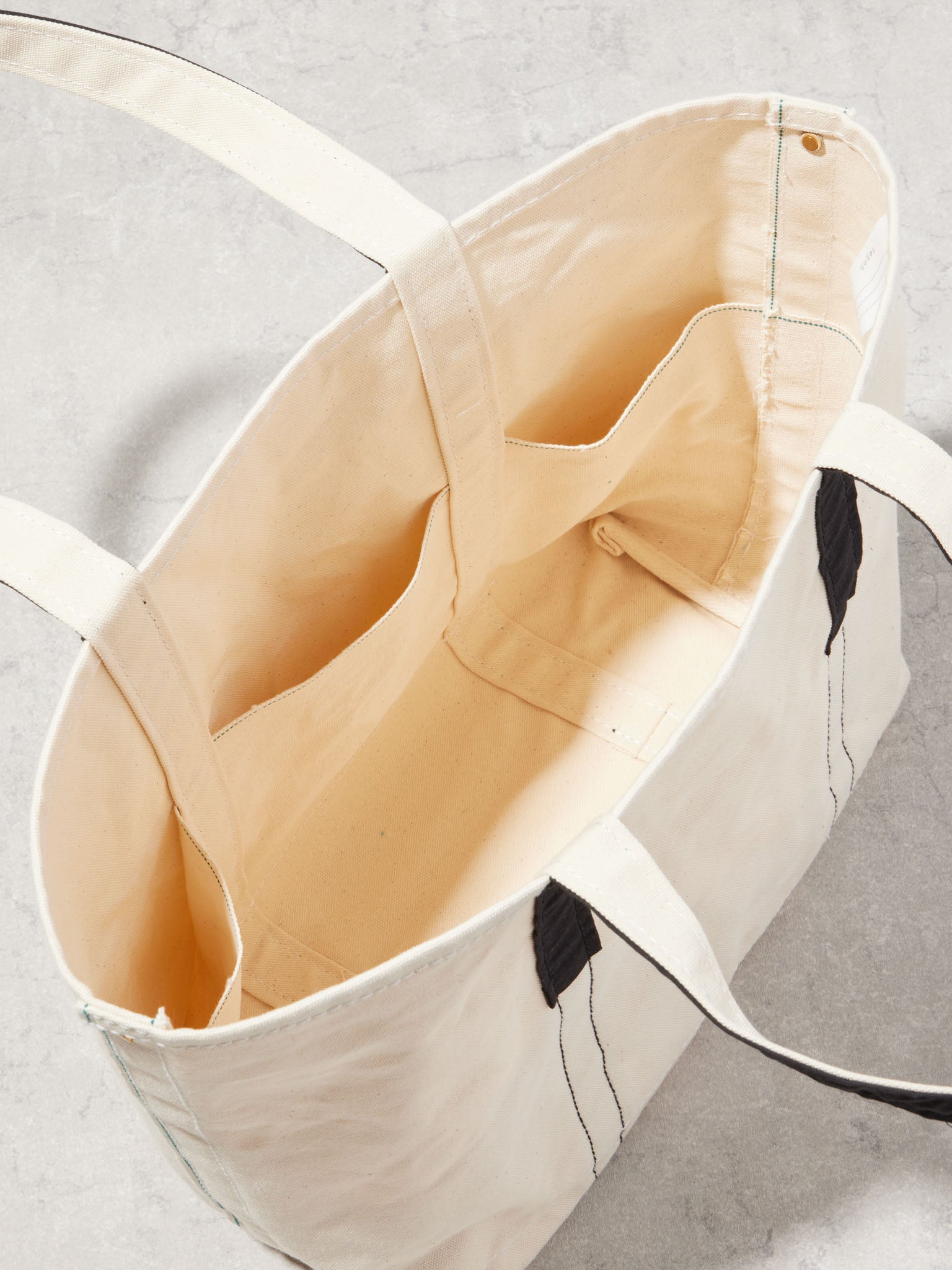 SELVEDGE CANVAS BUCKET TOTE / L