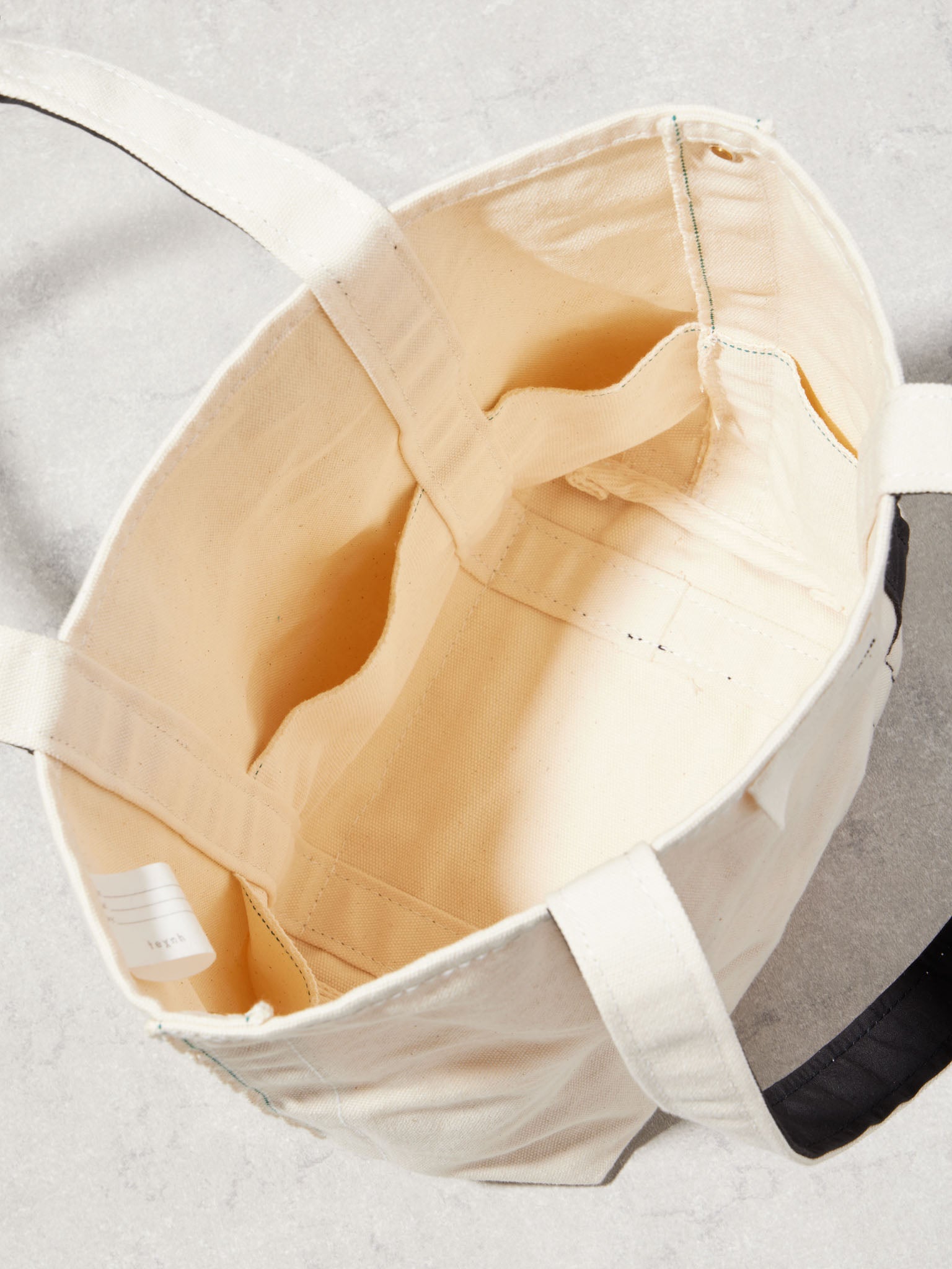 SELVEDGE CANVAS BUCKET TOTE / S