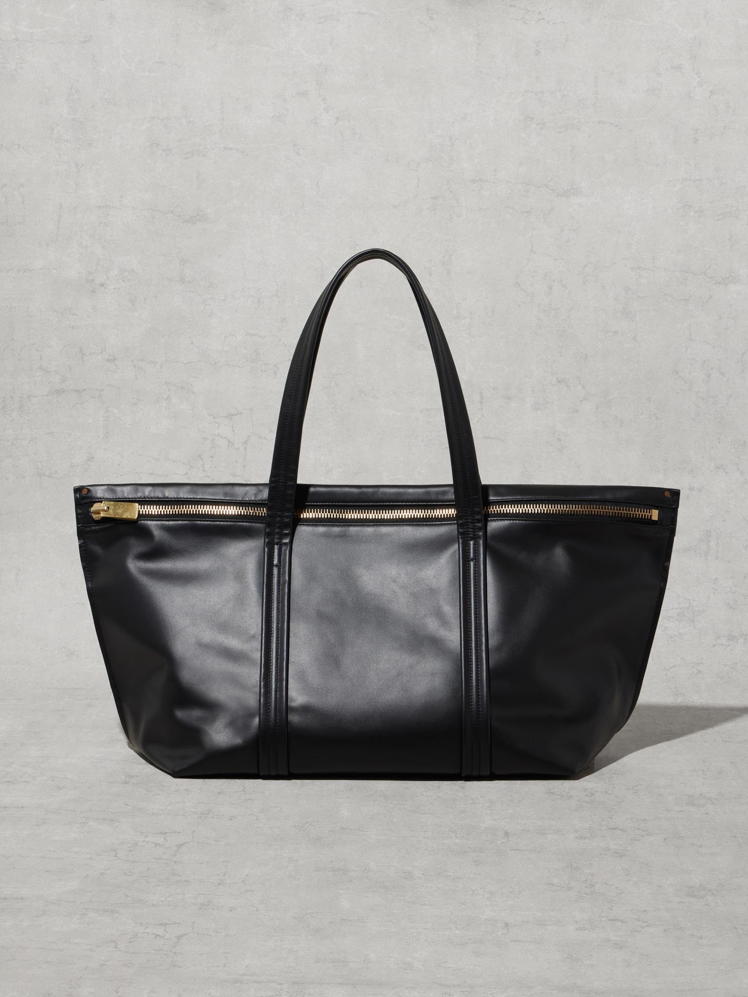BLOCK ZIP TOTE