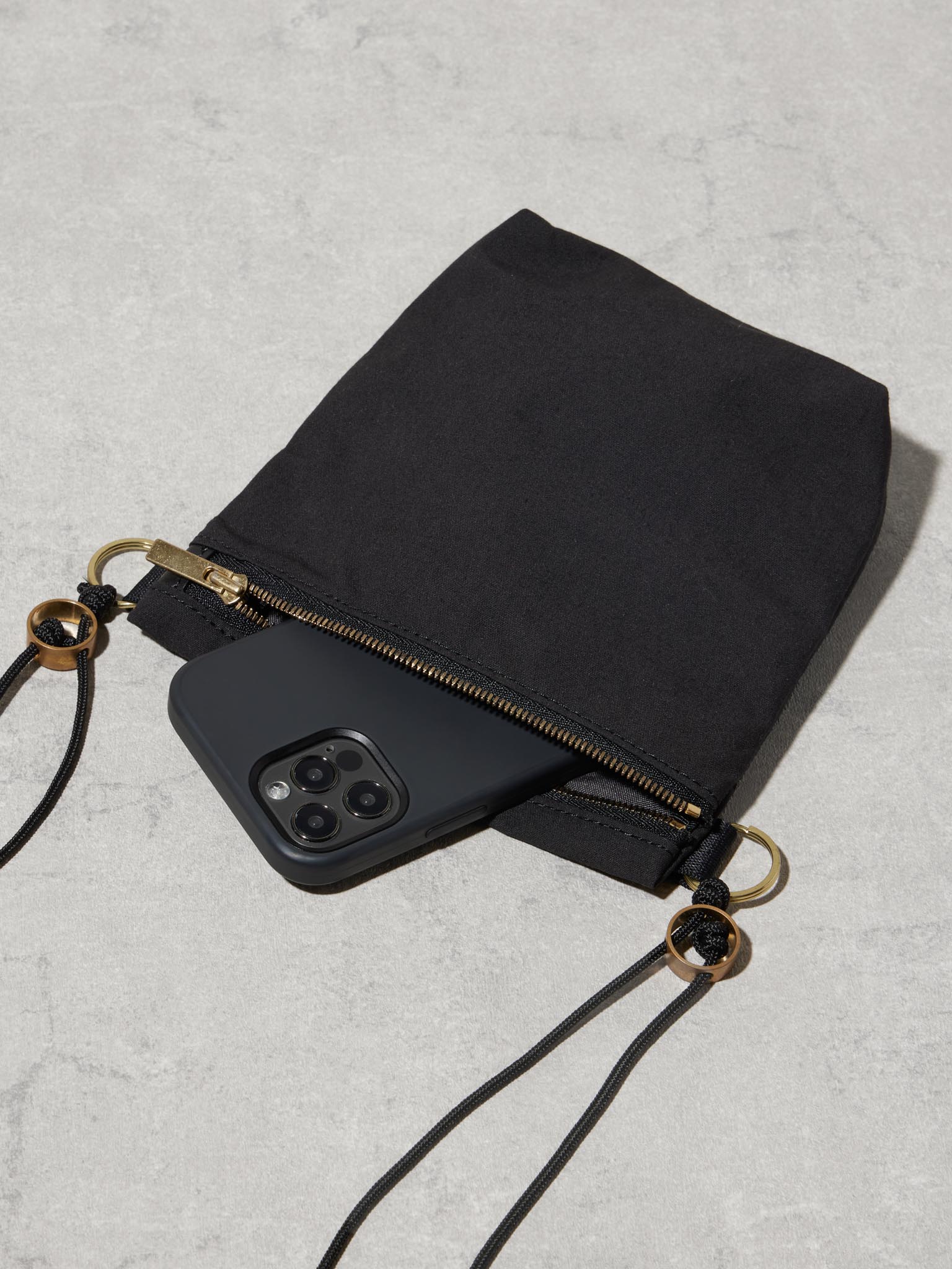 SQUARE ZIP POCKET / LOOPTEX