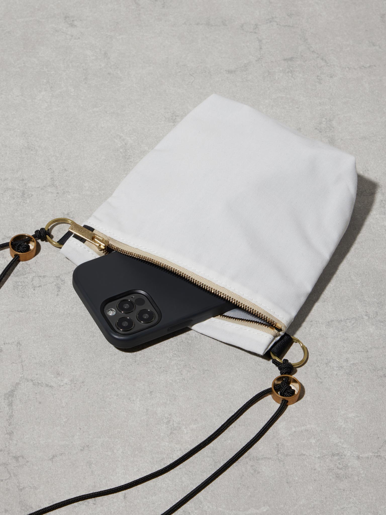 SQUARE ZIP POCKET / LOOPTEX