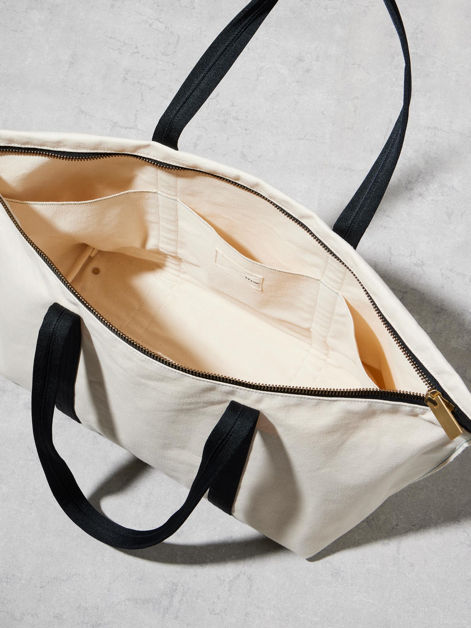 SELVEDGE CANVAS ZIP TOTE / L