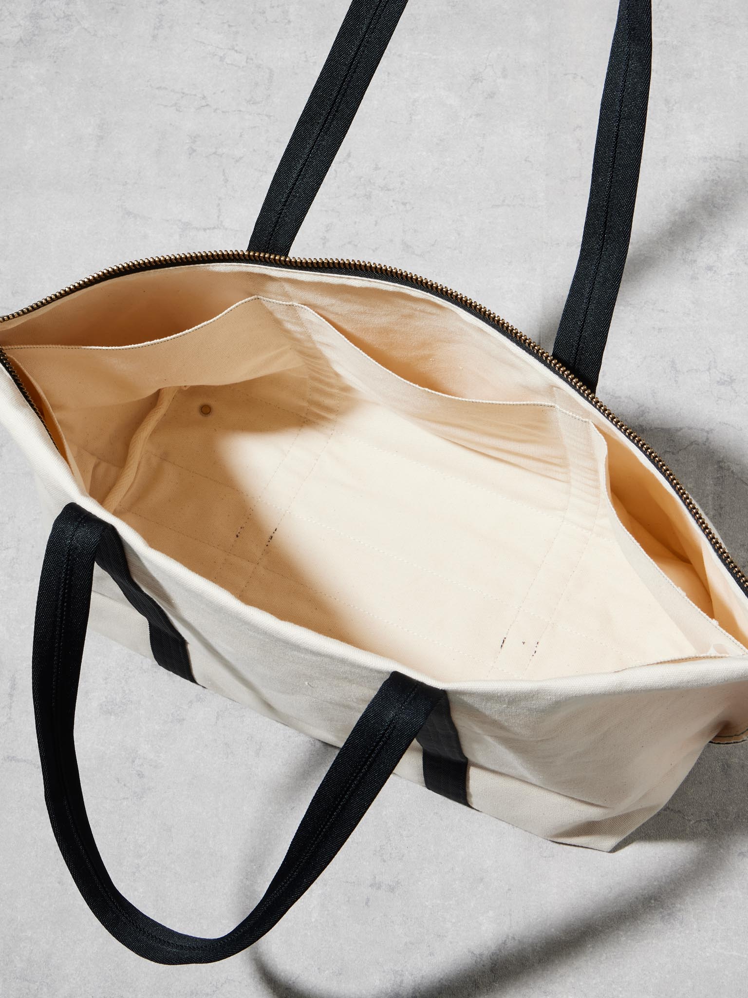 SELVEDGE CANVAS ZIP TOTE / L