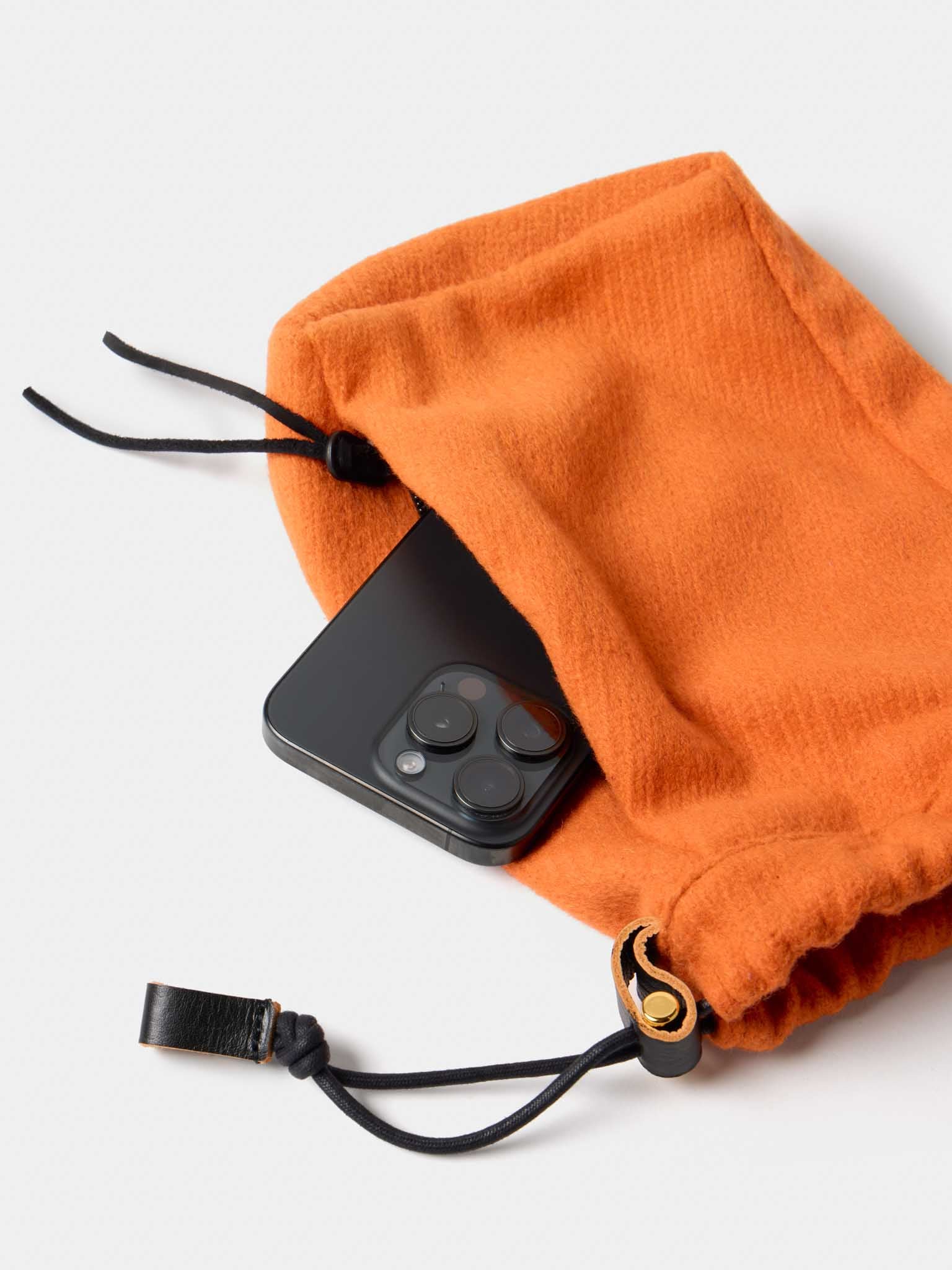 DRAWSTRING POUCH M / WOOL