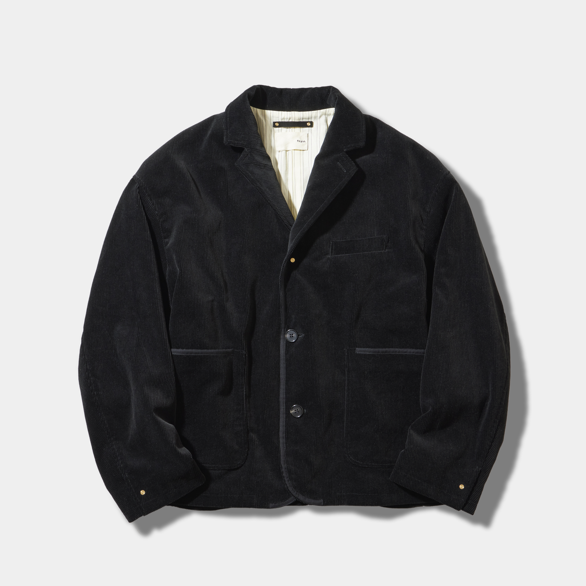 CORDUROY SHAWL-NOTCHED LAPEL JACKET