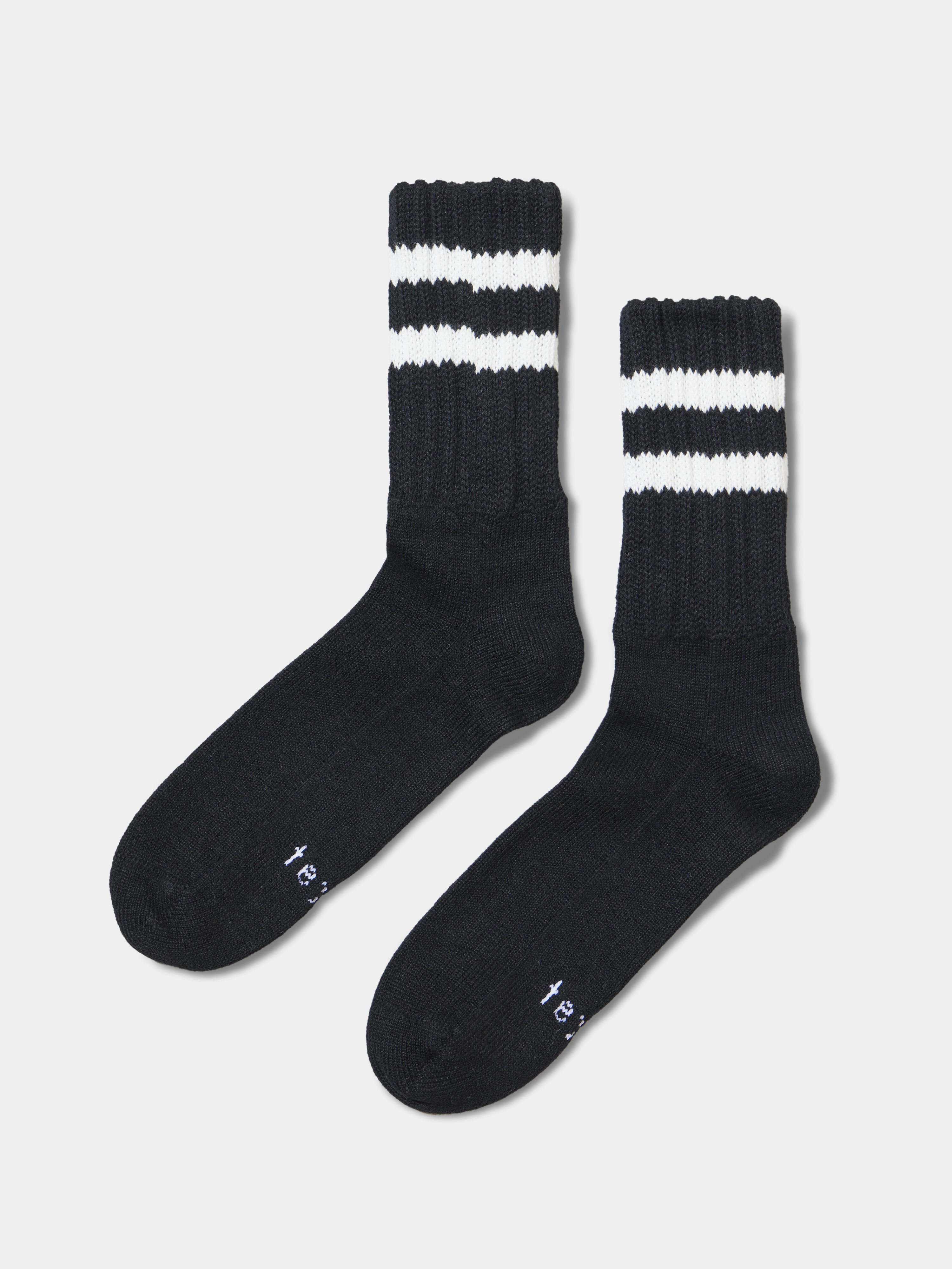 LOW-GAUGE RIB BORDER SOX