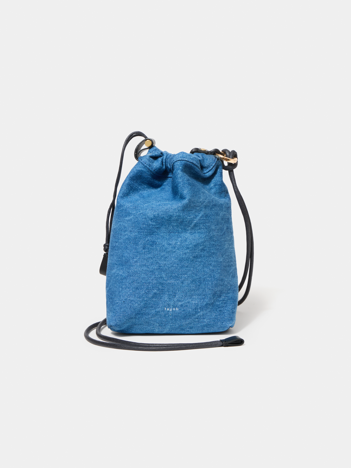 DRAWSTRING POUCH M / WASHED DENIM