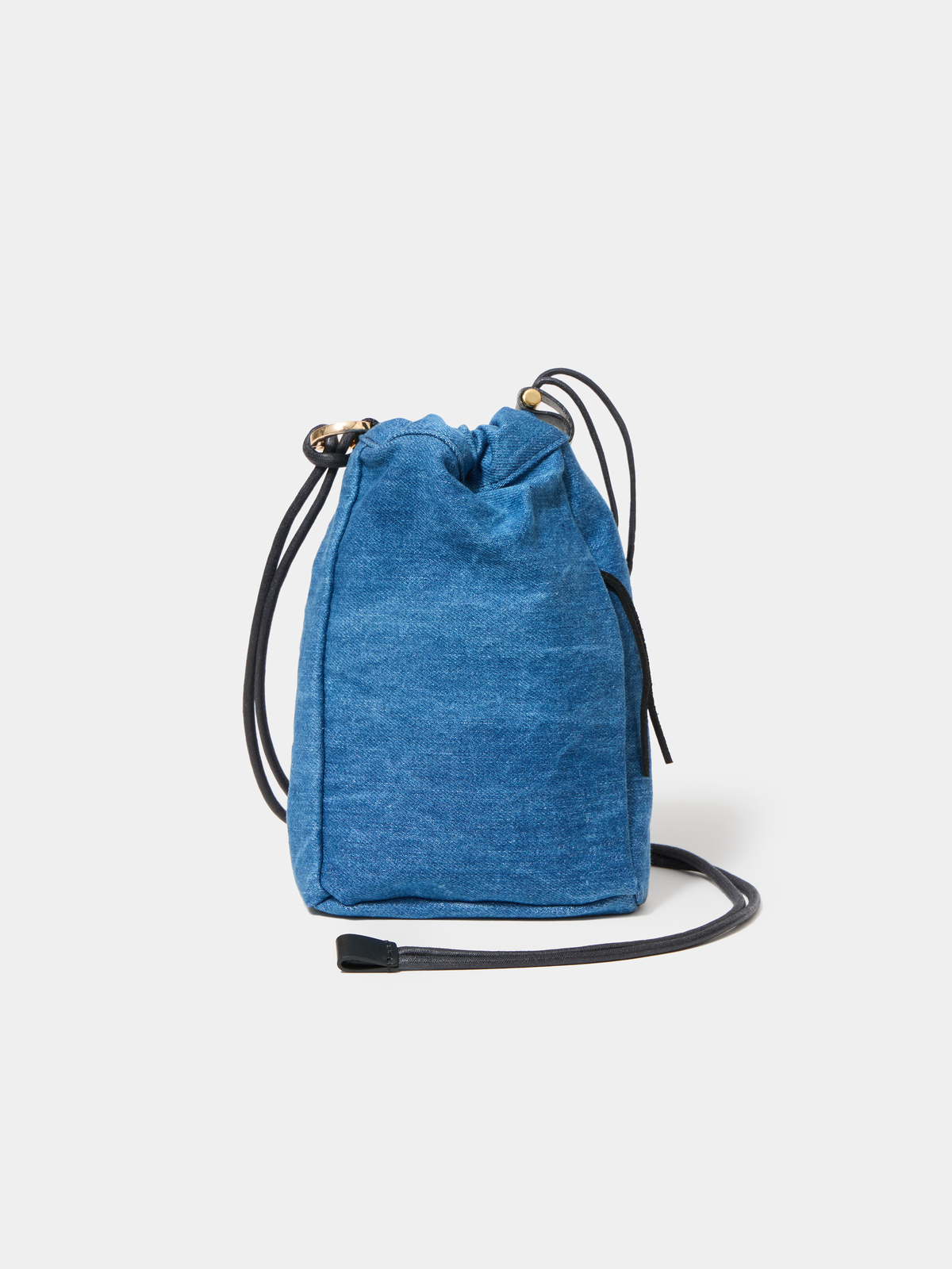 DRAWSTRING POUCH M / WASHED DENIM
