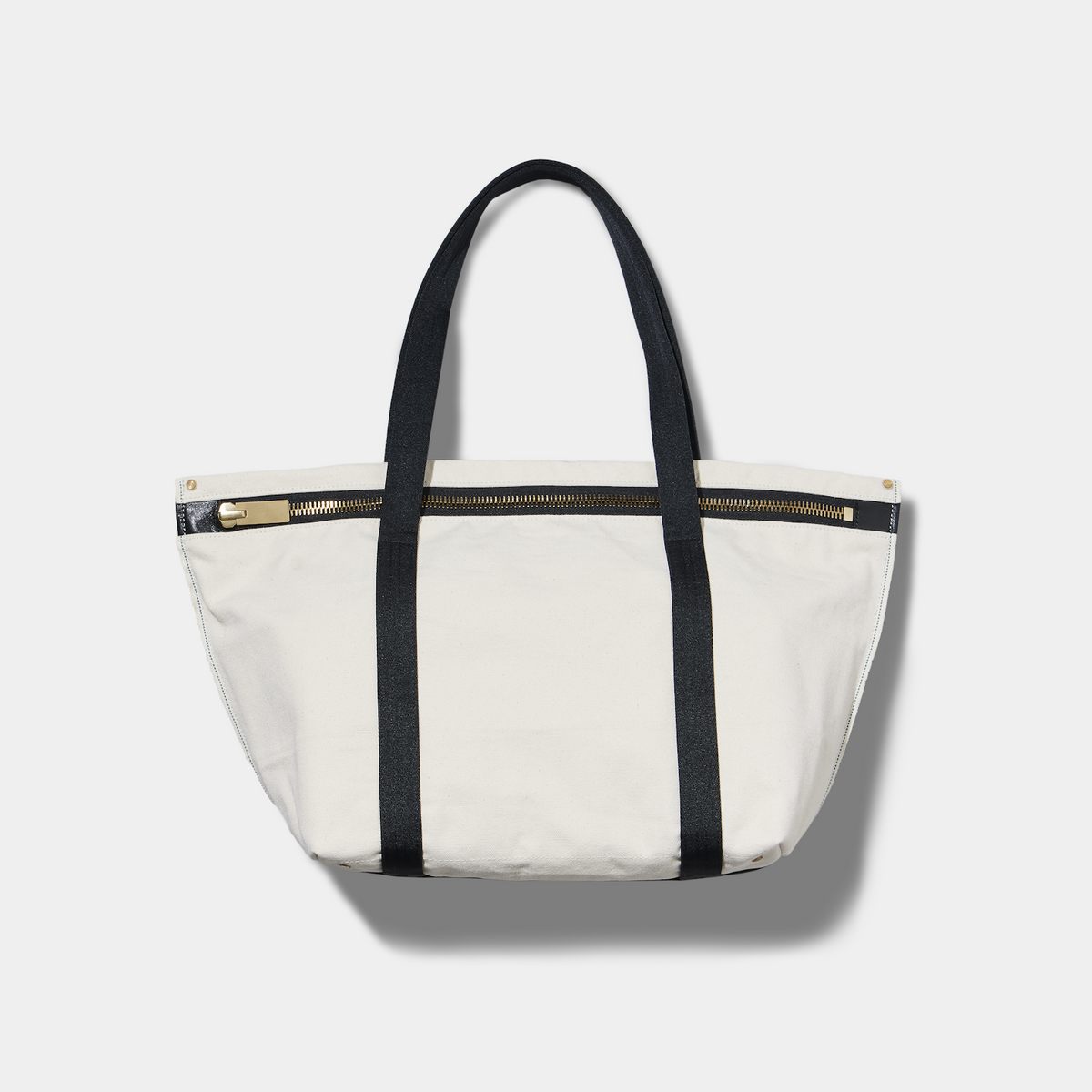 SELVEDGE CANVAS ZIP TOTE / M