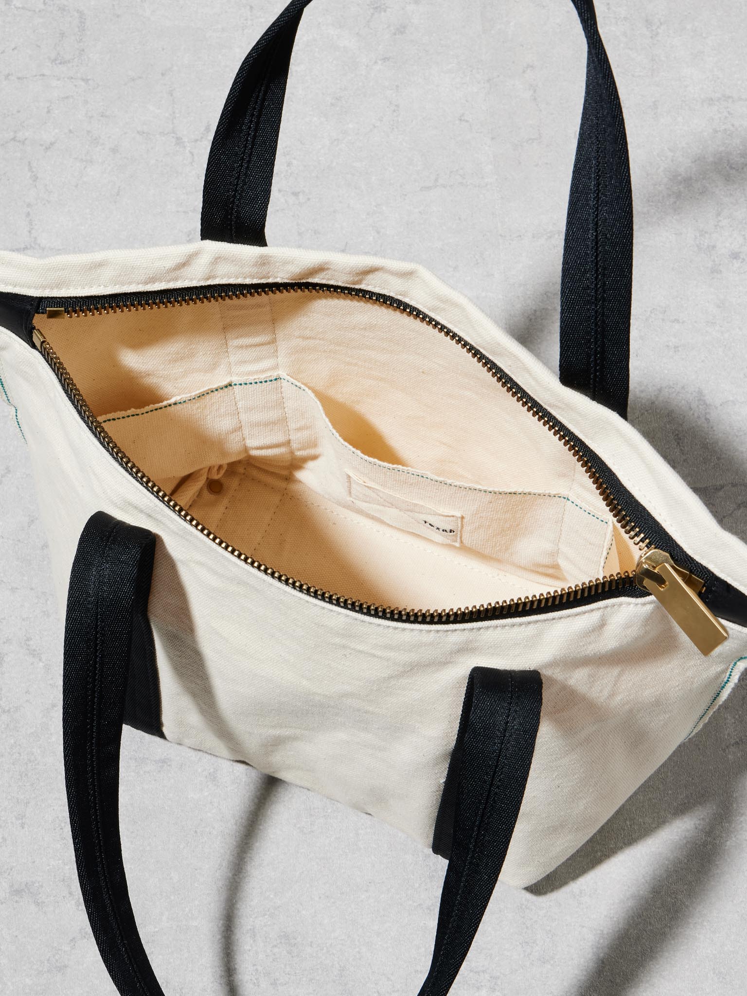 SELVEDGE CANVAS ZIP TOTE / S