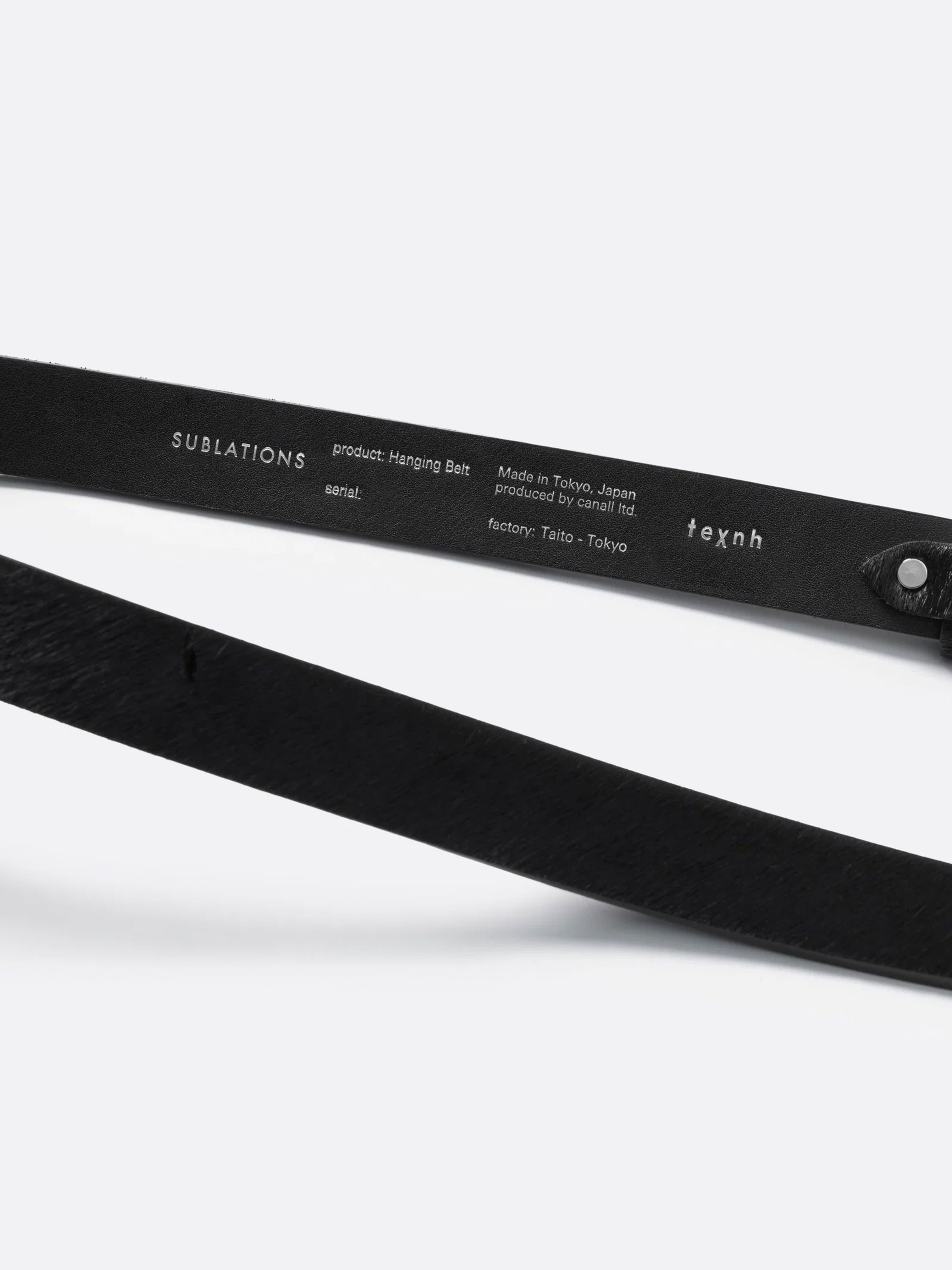 金山大成着texnhエンジニアベルトsublationsMサイズテクネ texnh×SUBLATIONS ENGINEER'S BELT / NARROW